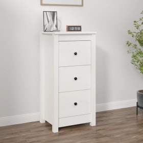 Aparador de madera maciza de pino blanco 40x35x80 cm de , Aparadores - Ref: Foro24-813741, Precio: 88,11 €, Descuento: %