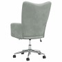 Sillón de relax de terciopelo gris claro en Sillones | Comprar online en Foru.es