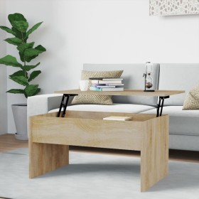 Mesa de centro madera ingeniería roble Sonoma 80x50,5x41,5 cm de vidaXL, Mesas de centro - Ref: Foro24-809641, Precio: 63,15 ...