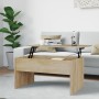 Mesa de centro madera ingeniería roble Sonoma 80x50,5x41,5 cm de vidaXL, Mesas de centro - Ref: Foro24-809641, Precio: 63,15 ...
