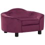Sofá para perros felpa borgoña 67x47x36 cm de , Camas para perros - Ref: Foro24-171089, Precio: 85,83 €, Descuento: %