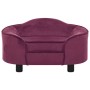 Sofá para perros felpa borgoña 67x47x36 cm de , Camas para perros - Ref: Foro24-171089, Precio: 85,83 €, Descuento: %