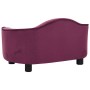 Sofá para perros felpa borgoña 67x47x36 cm de , Camas para perros - Ref: Foro24-171089, Precio: 85,83 €, Descuento: %