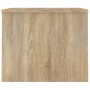 Mesa de centro madera ingeniería roble Sonoma 80x50,5x41,5 cm de vidaXL, Mesas de centro - Ref: Foro24-809641, Precio: 63,15 ...