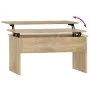 Mesa de centro madera ingeniería roble Sonoma 80x50,5x41,5 cm de vidaXL, Mesas de centro - Ref: Foro24-809641, Precio: 66,56 ...