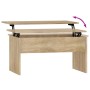 Mesa de centro madera ingeniería roble Sonoma 80x50,5x41,5 cm de vidaXL, Mesas de centro - Ref: Foro24-809641, Precio: 63,15 ...