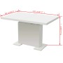 Mesa de comedor extensible negra con brillo de , Mesas de cocina y de comedor - Ref: Foro24-243548, Precio: 345,02 €, Descuen...