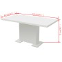 Mesa de comedor extensible negra con brillo de , Mesas de cocina y de comedor - Ref: Foro24-243548, Precio: 345,02 €, Descuen...