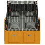 Silla Strandkorb con cojines ratán sintético madera negro gris | Foro24.es | Tu tienda online para hogar, jardín y más Foro24.es