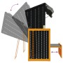 Silla Strandkorb con cojines ratán sintético madera negro gris | Foro24.es | Tu tienda online para hogar, jardín y más Foro24.es