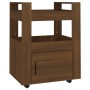 Carrito de cocina madera contrachapada marrón roble 60x45x80cm | Foro24.es | Tu tienda online para hogar, jardín y más Foro24.es