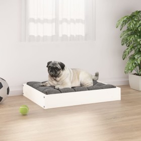 Cama para perros madera maciza de pino blanco 61,5x49x9 cm de , Camas para perros - Ref: Foro24-820852, Precio: 27,59 €, Desc...