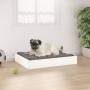 Cama para perros madera maciza de pino blanco 61,5x49x9 cm de , Camas para perros - Ref: Foro24-820852, Precio: 27,59 €, Desc...