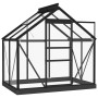 Invernadero de vidrio gris antracita aluminio 155x103x191cm de , Invernaderos - Ref: Foro24-3082333, Precio: 358,14 €, Descue...