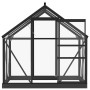 Invernadero de vidrio gris antracita aluminio 155x103x191cm de , Invernaderos - Ref: Foro24-3082333, Precio: 358,14 €, Descue...