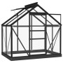Invernadero de vidrio gris antracita aluminio 155x103x191cm de , Invernaderos - Ref: Foro24-3082333, Precio: 358,14 €, Descue...