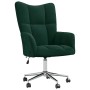 Silla de relajación de terciopelo verde oscuro en Sillones | Comprar online en Foru.es