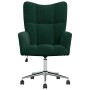 Silla de relajación de terciopelo verde oscuro en Sillones | Comprar online en Foru.es