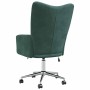 Silla de relajación de terciopelo verde oscuro en Sillones | Comprar online en Foru.es