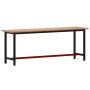 Banco de trabajo madera maciza de haya y metal 220x55x81,5 cm de , Mesas de trabajo - Ref: Foro24-3188908, Precio: 252,42 €, ...