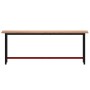Banco de trabajo madera maciza de haya y metal 220x55x81,5 cm de , Mesas de trabajo - Ref: Foro24-3188908, Precio: 252,42 €, ...