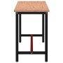 Banco de trabajo madera maciza de haya y metal 220x55x81,5 cm de , Mesas de trabajo - Ref: Foro24-3188908, Precio: 252,42 €, ...