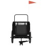 Remolque de bicicleta mascotas hierro tela Oxford negro de , Cochecitos para mascotas - Ref: Foro24-94031, Precio: 88,79 €, D...