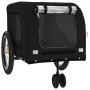 Remolque de bicicleta mascotas hierro tela Oxford negro de , Cochecitos para mascotas - Ref: Foro24-94031, Precio: 88,79 €, D...