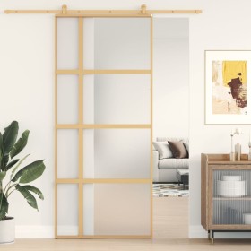 Comprar Puerta corredera dorada vidrio ESG