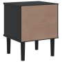 Mesita noche SENJA aspecto ratán madera pino negro 40x35x48 cm de , Mesitas de noche - Ref: Foro24-358012, Precio: 62,88 €, D...