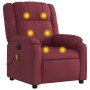 Sillón de masaje reclinable de tela color vino tinto de , Sillones - Ref: Foro24-373551, Precio: 188,71 €, Descuento: %
