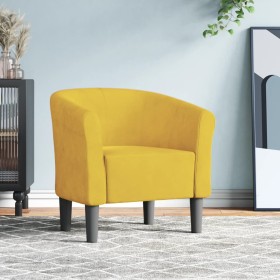 Comprar Sillón de terciopelo amarillo