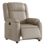 Sillón reclinable eléctrico de cuero sintético color capuchino | Foro24.es | Tu tienda online para hogar, jardín y más Foro24.es