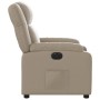 Sillón reclinable eléctrico de cuero sintético color capuchino | Foro24.es | Tu tienda online para hogar, jardín y más Foro24.es