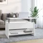 Mesa de centro madera contrachapada blanca 80x50x40 cm de vidaXL, Mesas de centro - Ref: Foro24-809656, Precio: 76,13 €, Desc...