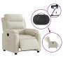 Sillón reclinable eléctrico de terciopelo blanco crema de , Sillones - Ref: Foro24-3205079, Precio: 277,10 €, Descuento: -5%%