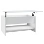 Mesa de centro madera contrachapada blanca 80x50x40 cm de vidaXL, Mesas de centro - Ref: Foro24-809656, Precio: 77,55 €, Desc...