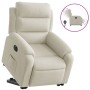 Sillón eléctrico reclinable elevable de terciopelo crema de , Sillones - Ref: Foro24-3205123, Precio: 338,38 €, Descuento: -5%%