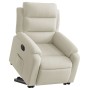 Sillón eléctrico reclinable elevable de terciopelo crema de , Sillones - Ref: Foro24-3205123, Precio: 338,38 €, Descuento: -5%%