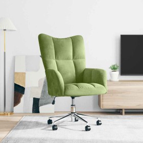 Sillón de relax de terciopelo verde claro en Sillones | Comprar online en Foru.es
