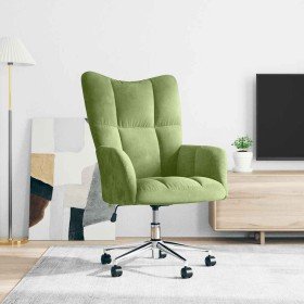 Sillón de relax de terciopelo verde claro en Sillones | Comprar online en Foru.es