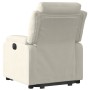 Sillón eléctrico reclinable elevable de terciopelo crema de , Sillones - Ref: Foro24-3205123, Precio: 338,38 €, Descuento: -5%%
