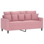 Sofá de 2 plazas terciopelo rosa 140 cm de , Sofás - Ref: Foro24-359306, Precio: 273,84 €, Descuento: %