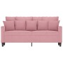 Sofá de 2 plazas terciopelo rosa 140 cm de , Sofás - Ref: Foro24-359306, Precio: 273,84 €, Descuento: %