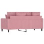 Sofá de 2 plazas terciopelo rosa 140 cm de , Sofás - Ref: Foro24-359306, Precio: 273,84 €, Descuento: %