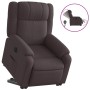 Sillón eléctrico reclinable elevable de tela marrón oscuro de , Sillones - Ref: Foro24-3205231, Precio: 331,41 €, Descuento: ...