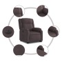 Sillón eléctrico reclinable elevable de tela marrón oscuro de , Sillones - Ref: Foro24-3205231, Precio: 331,41 €, Descuento: ...