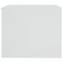 Mesa de centro madera contrachapada blanca 80x50x40 cm de vidaXL, Mesas de centro - Ref: Foro24-809656, Precio: 76,13 €, Desc...