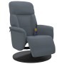 Sillón reclinable masaje con reposapiés terciopelo gris oscuro de , Sillones - Ref: Foro24-356694, Precio: 224,46 €, Descuent...