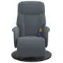 Sillón reclinable masaje con reposapiés terciopelo gris oscuro de , Sillones - Ref: Foro24-356694, Precio: 224,46 €, Descuent...